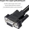 Picture of JUXINICE DB9 Male Connector RS232 Serial Extension Cable,D-SUB 9-Pin Male Adapter to Bare Wire, 9 Wire All Provided with Wiring Terminals-Black (DB9 Male 5FT)