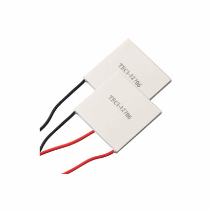 Picture of (2pcs) TEC1-12706 Heatsink Semiconductor Refrigeration Tablets 6A 12 Volt 60 Watt Thermoelectric Cooler Cooling Peltier Plate Module