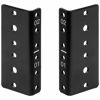 Picture of NavePoint 2U Vertical Rack Rail Pair DIY Kit with Hardware, Black