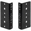 Picture of NavePoint 2U Vertical Rack Rail Pair DIY Kit with Hardware, Black