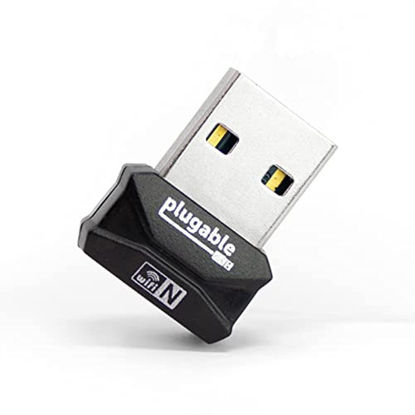 Picture of Plugable USB 2.0 Wireless N 802.11n 150 Mbps Nano WiFi Network Adapter (Realtek RTL8188EUS Chipset) Driverless Plug and Play for Windows