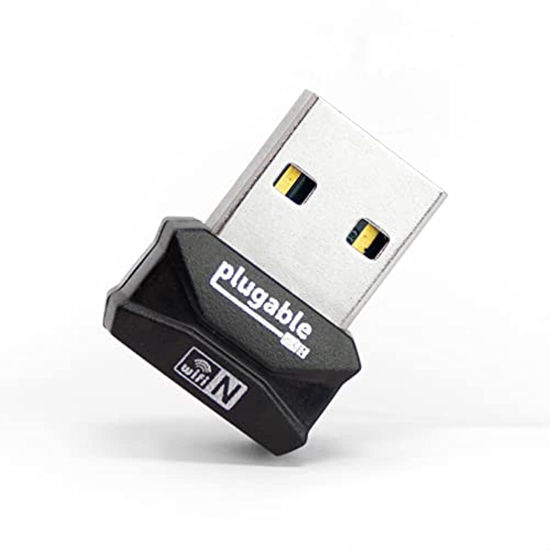 Picture of Plugable USB 2.0 Wireless N 802.11n 150 Mbps Nano WiFi Network Adapter (Realtek RTL8188EUS Chipset) Driverless Plug and Play for Windows