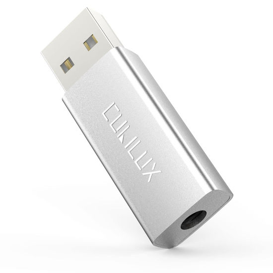 GetUSCart Cubilux USB to 3.5mm TRRS Combo Headphone Jack Adapter