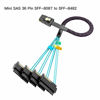 Picture of WORDIMA Mini SAS HD Cable, Internal Mini SAS HD SFF-8087 Host to SFF-8482 Target Hard Disk and SATA Power Cable