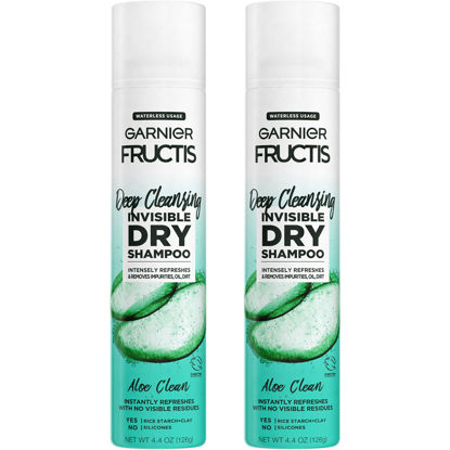 Picture of Garnier Fructis Deep Cleansing Invisible Dry Shampoo, Aloe Clean, 4.4 Oz, 2 Count (Packaging May Vary)