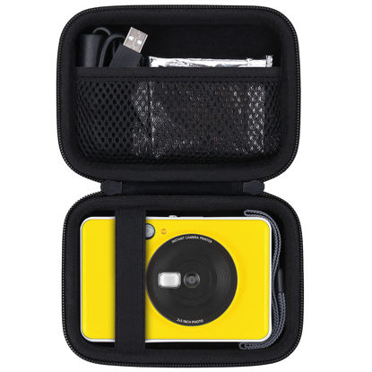 Picture of co2CREA Hard Case Replacement for Canon Ivy 2 Mobile Mini Ivy CLIQ CLIQ+ CLIQ 2 CLIQ+ 2 Instant Camera Printer Wireless Bluetooth Photo Printer, Bumblebee Yellow Case