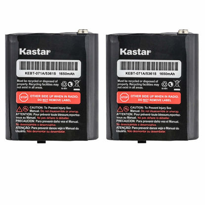 Picture of Kastar 2 Pack Two-Way Radio Rechargeable Battery Replacement for Motorola Em1000 53615 m53615 KEBT-071-A KEBT-071-B KEBT-071-C KEBT-071-D Talkabout 5950 T4800 T4900 T5000 T5800 T9500R Talkabout Radios