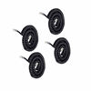 Picture of Uvital Telephone Phone Handset Cable Cord, Coiled Length 0.72 to 6 Feet Uncoiled Landline Phone Handset Cable Cord RJ9/RJ10/RJ22 4P4C(Black,4 PCS)
