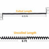 Picture of Uvital Telephone Phone Handset Cable Cord, Coiled Length 0.72 to 6 Feet Uncoiled Landline Phone Handset Cable Cord RJ9/RJ10/RJ22 4P4C(Black,4 PCS)