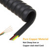 Picture of Uvital Telephone Phone Handset Cable Cord, Coiled Length 0.72 to 6 Feet Uncoiled Landline Phone Handset Cable Cord RJ9/RJ10/RJ22 4P4C(Black,4 PCS)