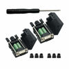 Picture of YIOVVOM DB9 Breakout Connector to Wiring Terminal RS232 D-SUB Male Serial Adapters Port Breakout Board Solder-Free Module with case(2 PCS Male Adapter)