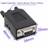 Picture of YIOVVOM DB9 Breakout Connector to Wiring Terminal RS232 D-SUB Male Serial Adapters Port Breakout Board Solder-Free Module with case(2 PCS Male Adapter)