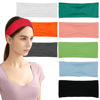 Picture of Headbands for Women. 08 Pack Headband for Women, Multicolor Headbands for Girls. Elastic Sweat Band for Women, Trendy Head Bands. Classy Head Band - Boho Headbands for Exercise & Yoga. (Smile Icon)
