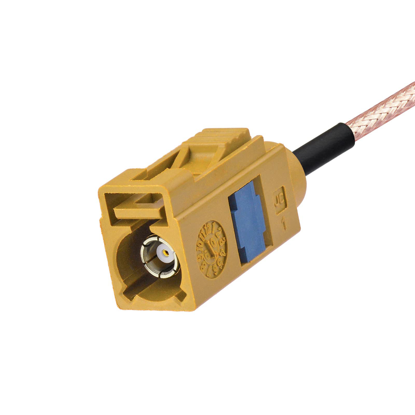 GetUSCart Superbat Fakra Crimp Connector Fakra K Curry Female