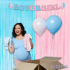 Picture of Pink and Blue Party Photo Backdrop - GREATRIL Foil Fringe Tinsel Streamers for Gender Reveal/Boy or Girl/Pastel/Easter/Baby Shower/Birthday Party Decoration - 3.2ft X 8.2ft - 2 Packs