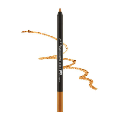 Picture of L.O.C.K. Color it Waterproof Pencil Eyeliner [ 03 Pearl Bronze ], Long-Lasting Waterproof & Smudge-Proof Eyeliner,K beauty korean makeup eye line stick Net. 0.018 oz. / 0.5 g Shimmery Shadow