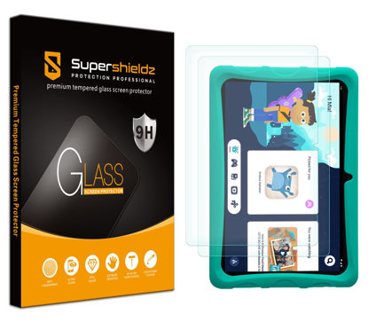 Picture of Supershieldz (2 Pack) Designed for Onn 10/10.1 inch Kids Tablet (2022, 3rd Gen) Screen Protector, (Tempered Glass) Anti Scratch, Bubble Free