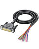 Picture of JUXINICE RS232 Serial Port DB25 Cable Single Head Terminal Wire Single Male Female Head 25-pin Shielded Cable (DB25 Male, 3FT)