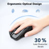 Picture of TECKNET Wireless Mouse, 2.4G Ergonomic Optical Mouse, Computer Mouse for Laptop, PC, Computer, Chromebook, Notebook, 6 Buttons, 24 Months Battery Life, 2600 DPI, 5 Adjustment Levels