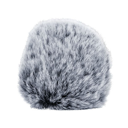 Picture of Cubilux WSF-1 Double Layers Furry Windscreen, Dead Cat and Foam Cover Set Compatible with VideoMicro, VideoMicro II, VideoMic Me/Me-L/Me-C, VRX10, V-Mic, Windshield for Mini Shotgun Microphone