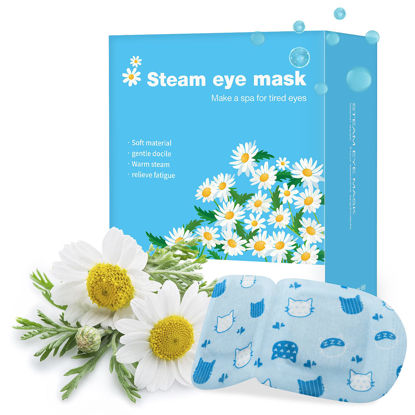 Picture of Jekeno Steam Eye Mask, 16 Packs Eye Mask for Dark Circles and Puffiness Dry Eyes Self Heated Gentle Steam Eye Masks for Relief Eye Fatigue, 40-60 Minutes Warm Eye Mask Disposable, Christmas Spa Gifts