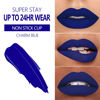 Picture of MAKI YIKA Blue Lipstick Matte, Dark Blue Liquid Lipstick Long Lasting 24 Hour Lip Gloss with Brush, Waterproof & Smudge Proof & Cruelty-Free Lip Stain | CHARM BLUE