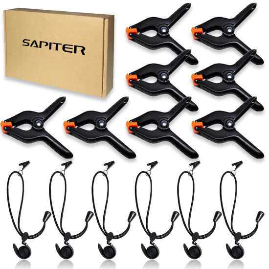 GetUSCart SAPITER Backdrop Clips Clamps 8 Heavy Duty Spring Clamps GetUSCart SAPITER Backdrop Clips Clamps 8 Heavy Duty Spring Clamps