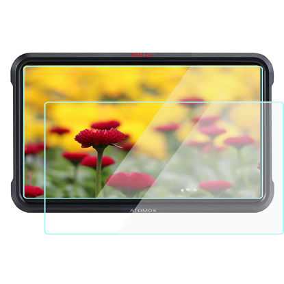 Picture of Screen Protector Glass Compatible for Atomos Ninja V 5" Touchscreen Monitor, 9H Tempered Glass Anti-scratch Fingerprint-proof Ultra-thin Ultra-clear, 2 Pack