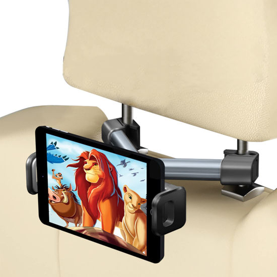 In-Car Headrest Tablet Mount For iPad 360 Degree Rotating Phone Mount –