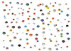Picture of Bymitel 7200 Pieces 6 Mixed Sizes Glue Fix on Glass Rhinestones Round Crystal Gems Flatback for DIY Jewelry Making with one Picking Pen(Mix: SS3-SS10/7200PCS, MIXED COLORS)