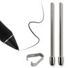 Picture of Titanium Alloy Fine Pencil Nibs Compatible with Wacom Pro Pen 2, No Wear Out Replacement Stainless Tips fits for WACOM Cinitq 16 DTK1660,Intuos Pro PTH660 Wacom Cintiq Pro DTH2420,2 Pcs