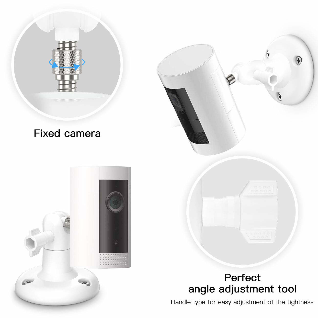 GetUSCart- 360 Degree Adjustable Mount for Stick Up Cam/Indoor Cam ...