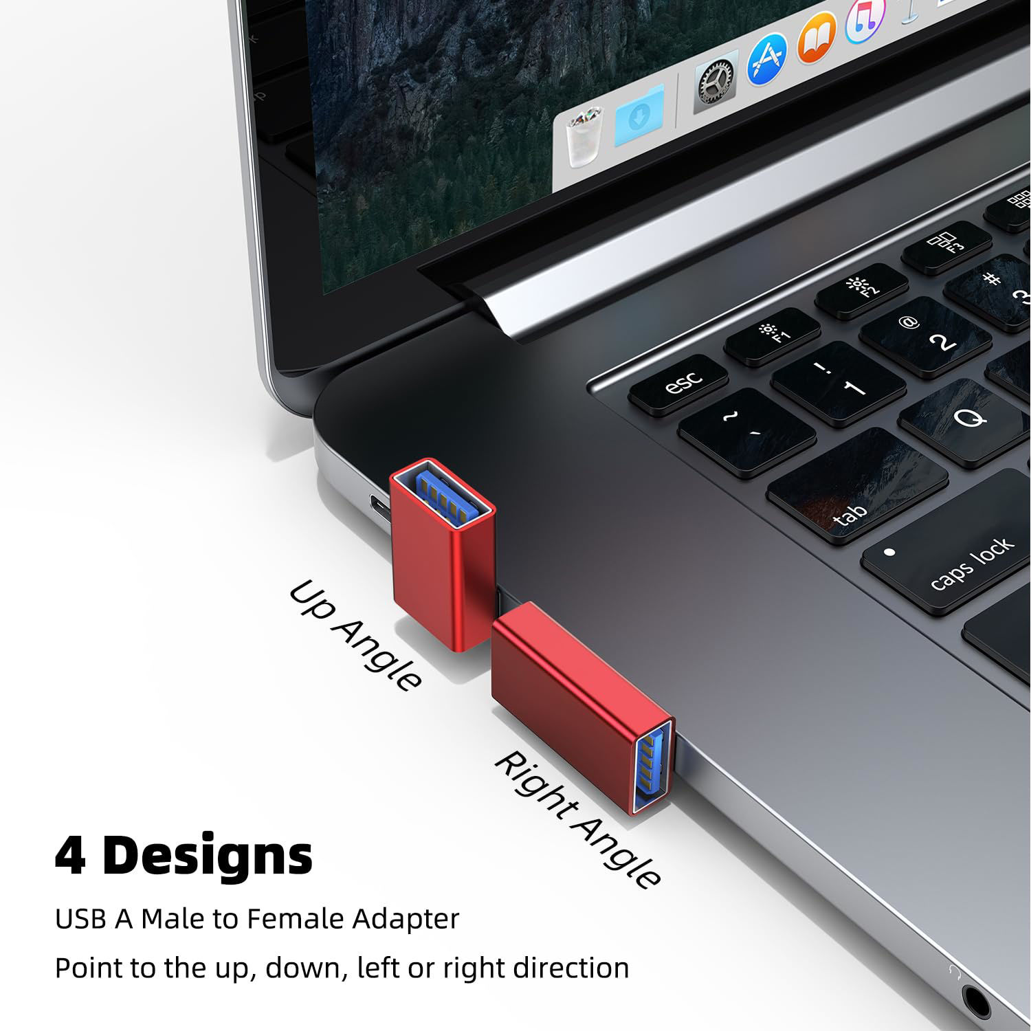 GetUSCart- AreMe 90 Degree USB 3.0 Adapter 4 Pack, Up and Down Angle ...
