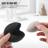Picture of FERYES 2 PCS Makeup Sponge Holder - Shatterproof Eco-Friendly Silicone Beauty Make Up Blender Case for Travel - Black