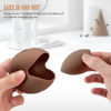 Picture of FERYES Makeup Sponge Holder with Makeup Sponge- Eco-Friendly Silicone Beauty Make Up Blender Case and Dry & Wet Use Foundation Sponge for Travel