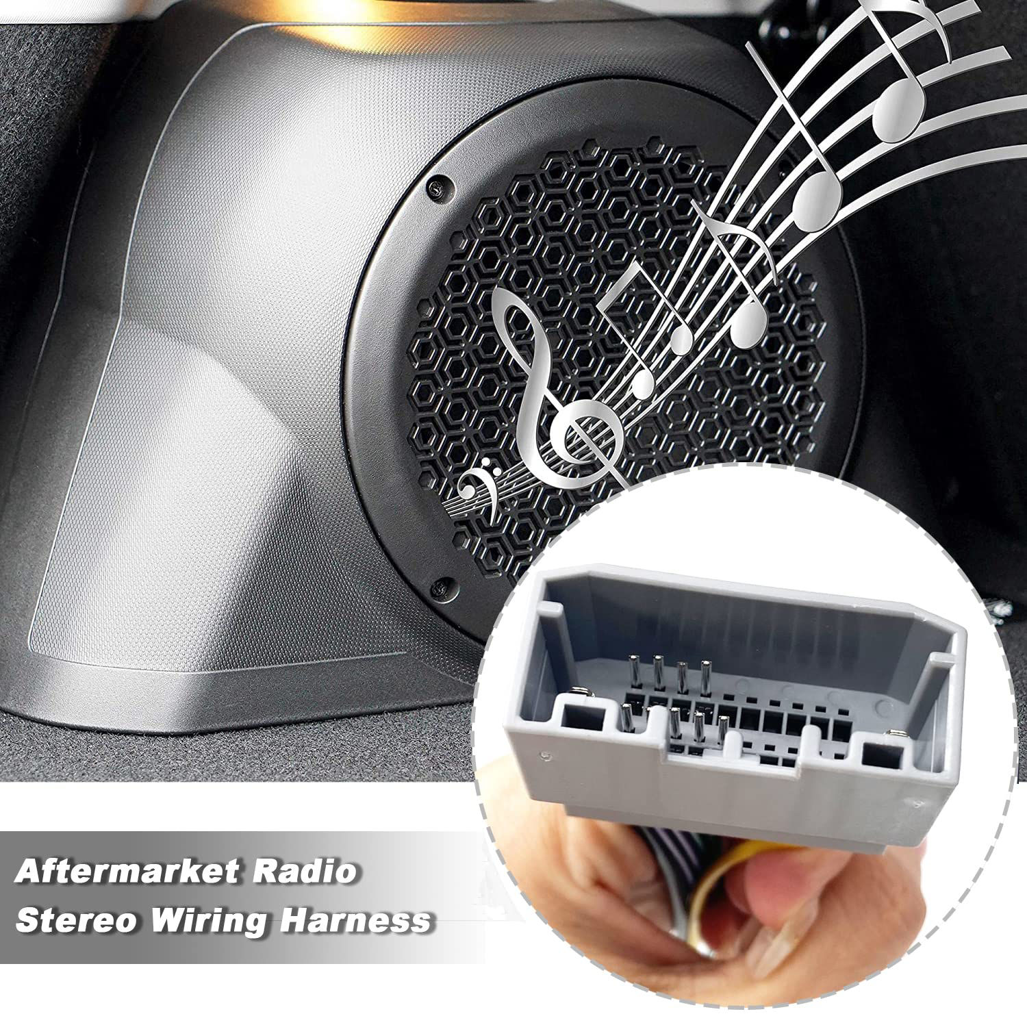 GetUSCart Thewinio Aftermarket Radio Stereo Wiring Harness Adapter for