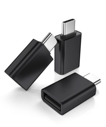 Picture of Basesailor USB C to USB Adapter 3 Pack,USB C Male to USB A 3.0 Female Adapter,Type C Thunderbolt 4 OTG Converter for Apple MacBook Pro,Mac Book,iPad,Microsoft Surface Go,Samsung Galaxy S20 S21 S22 S23