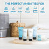 Picture of H2O Therapy Hotel Soaps and Toiletries Bulk Set | 1-Shoppe All-In-Kit Amenities for Hotels & Airbnb | .85oz Hotel Shampoo & Conditioner, Body Wash, Body Lotion & 1 oz Bar Soap Travel Size | 150 Pieces