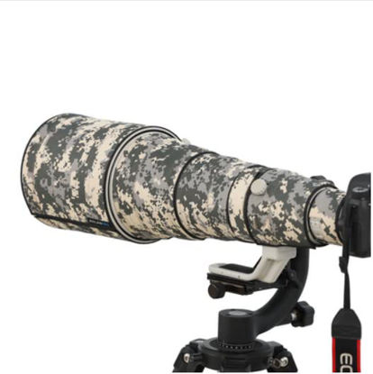 Picture of ROLANPRO Nylon Waterproof Lens Camouflage Rain Cover for Sony FE 600mm F/4 GM OSS Lens Protective Case Guns Clothing-#UCP Waterproof
