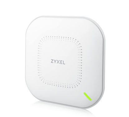 Picture of Zyxel True WiFi 6 AX1800 Wireless Gigabit Business Access Point | Mesh, Seamless Roaming, Captive Portal | WPA3 Security | NebulaFlex Hybrid Cloud | POE+ or AC Powered | AC Adapter Included | NWA110AX