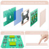 Picture of nimin Keyboard Case for iPad Air 5th, Air 4th Generation 10.9 inch and 11 inch iPad Pro (3rd/2nd/1st) Generation,Floating Magnetic Design, Built-in Trackpad and 7-Color Backlit, Auto Sleep/Wake, Pink