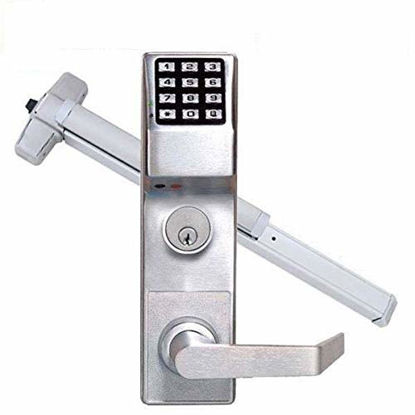 Picture of Kit Trilogy Digital Keypad Weather Resistant Digital Lock w/Panic Exit Bar M9900 / w/Audit Trail / 26D Lock Includes ETDLS1G/26DM99 and Marks USA M9900-26D