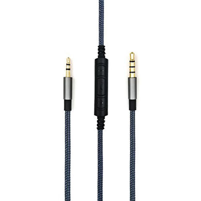 Picture of NewFantasia 3.5mm - 2.5mm Male Replacement Cable for Bose oe2, oe2i, AE2, QC35 headphones, Remote volume control & Mic cord fit Samsung Galaxy Sony Xiaomi Huawei Android phone