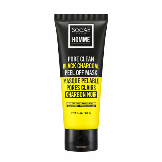 GetUSCart- Soo'AE Pore Clean Black Charcoal Peel Off Mask for Men Charcoal  with Lemon extract Deep Pore Clean skincare