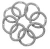 Picture of L. Erickson Grab & Go Ponytail Holders, Silver, Set of Eight - Exceptionally Secure with Gentle Hold