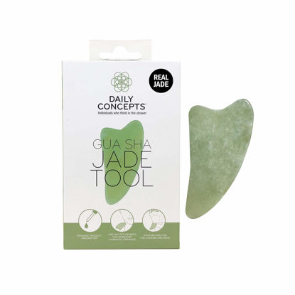 Picture of DAILY CONCEPTS Gua Sha Jade Facial Tool, 1 Count