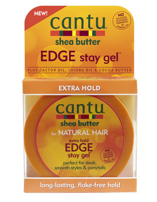 Picture of Dr Teal's Cantu Shea Butter Extra Hold Edge Stay Gel, 6.75 Ounce (Pack of 3)