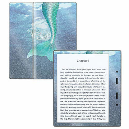 Picture of MightySkins Glossy Glitter Skin for Amazon Kindle Oasis 7" (9th Gen) - Im Really A Mermaid | Protective, Durable High-Gloss Glitter Finish | Easy to Apply, Remove, and Change Styles | Made in The USA