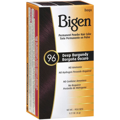 Picture of Bigen Powder Hair Color #96 Deep Burgundy 0.21 Ounce (6ml) (2 Pack)