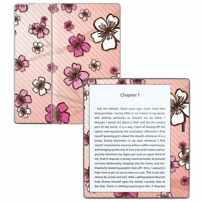 Picture of MightySkins Carbon Fiber Skin for Amazon Kindle Oasis 7" (9th Gen) - Cherry Blossom | Protective, Durable Textured Carbon Fiber Finish | Easy to Apply, Remove, and Change Styles | Made in The USA